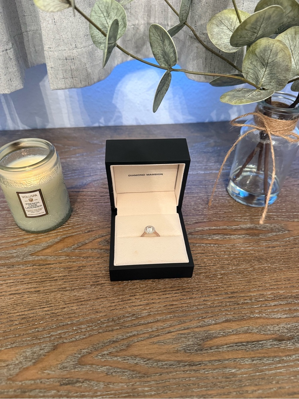 Diamond Mansion 2.41 TCW GIA Cert Engagement Ring Prongless round cut w halo